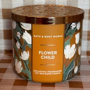 NEW B&BW Flowerchild 3 wick candle